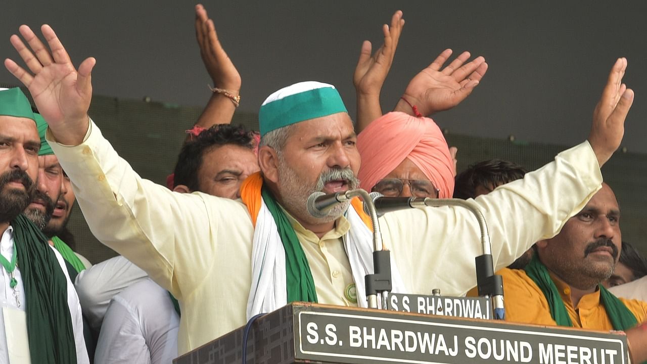 Bharatiya Kisan Union leader Rakesh Tikait. Credit: PTI File Photo