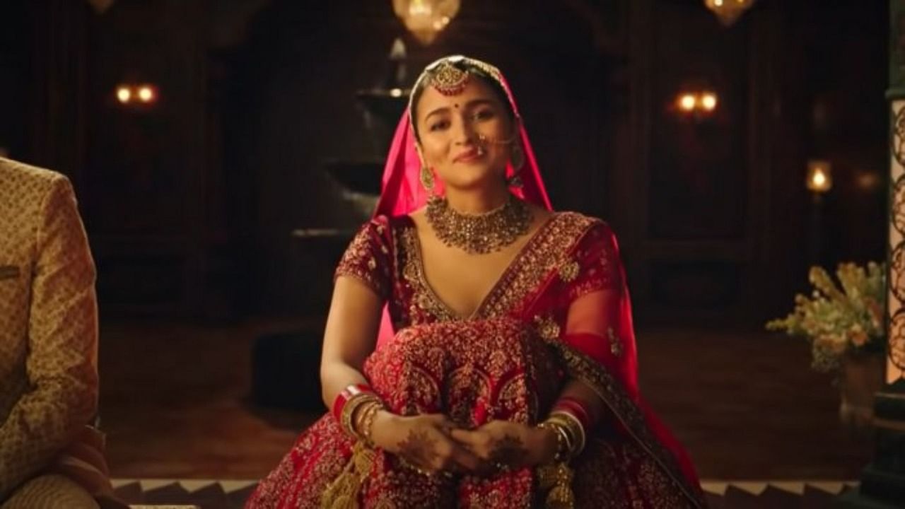 Screengrab from Alia Bhatt's ad. Credit: YouTube/Indian Advertising Co Ltd  