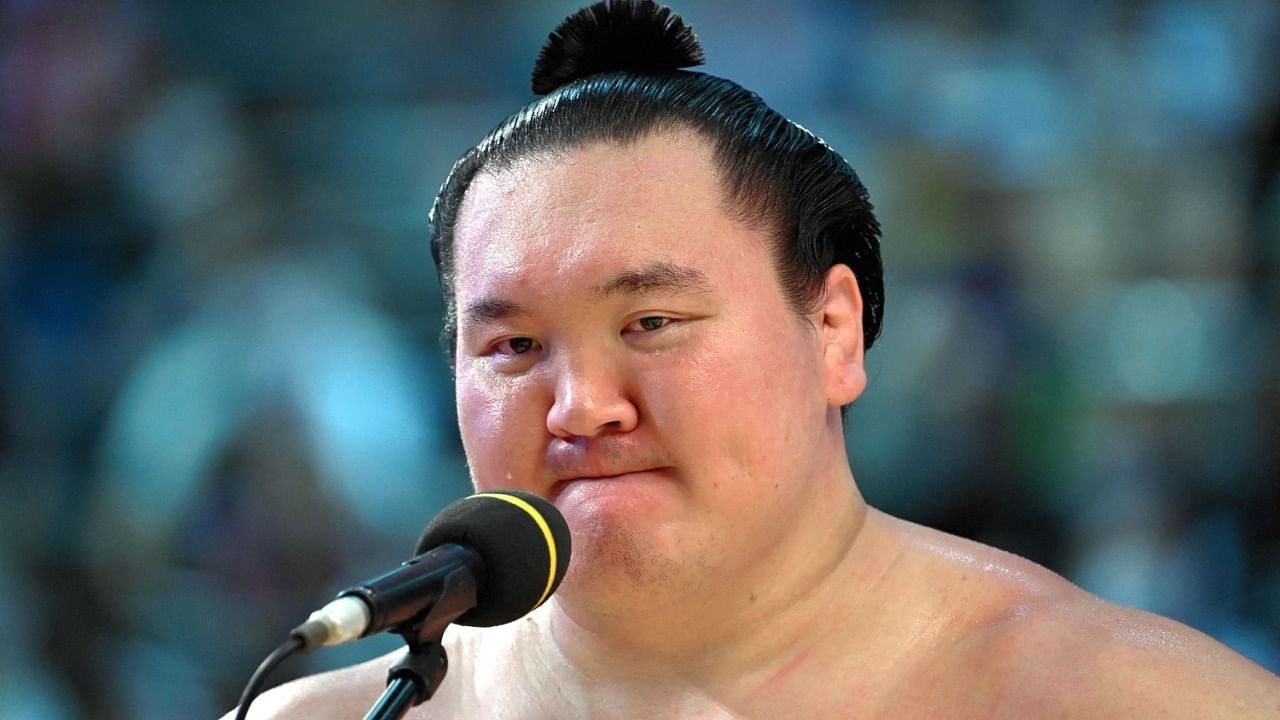 Sumo's greatest-ever champion Hakuho. Credit: AFP Photo