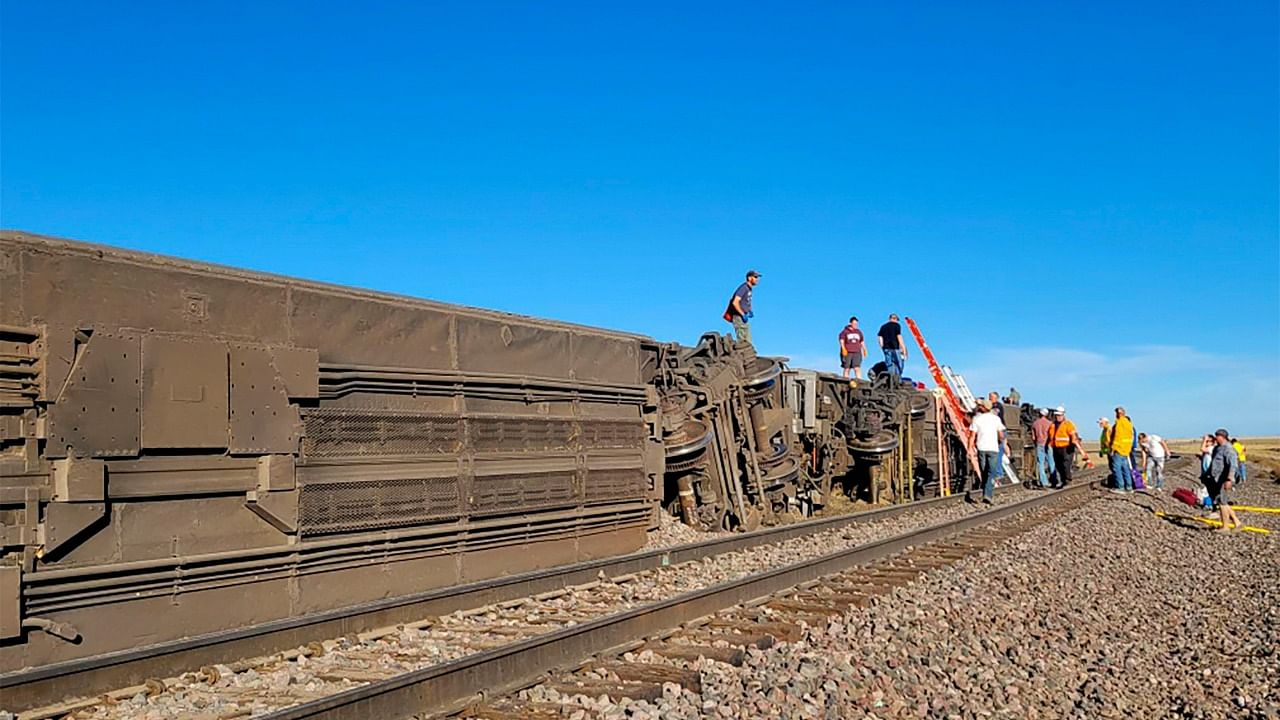 Officials have not released any information on what they suspect caused the train to derail. Crdit: AP Photo