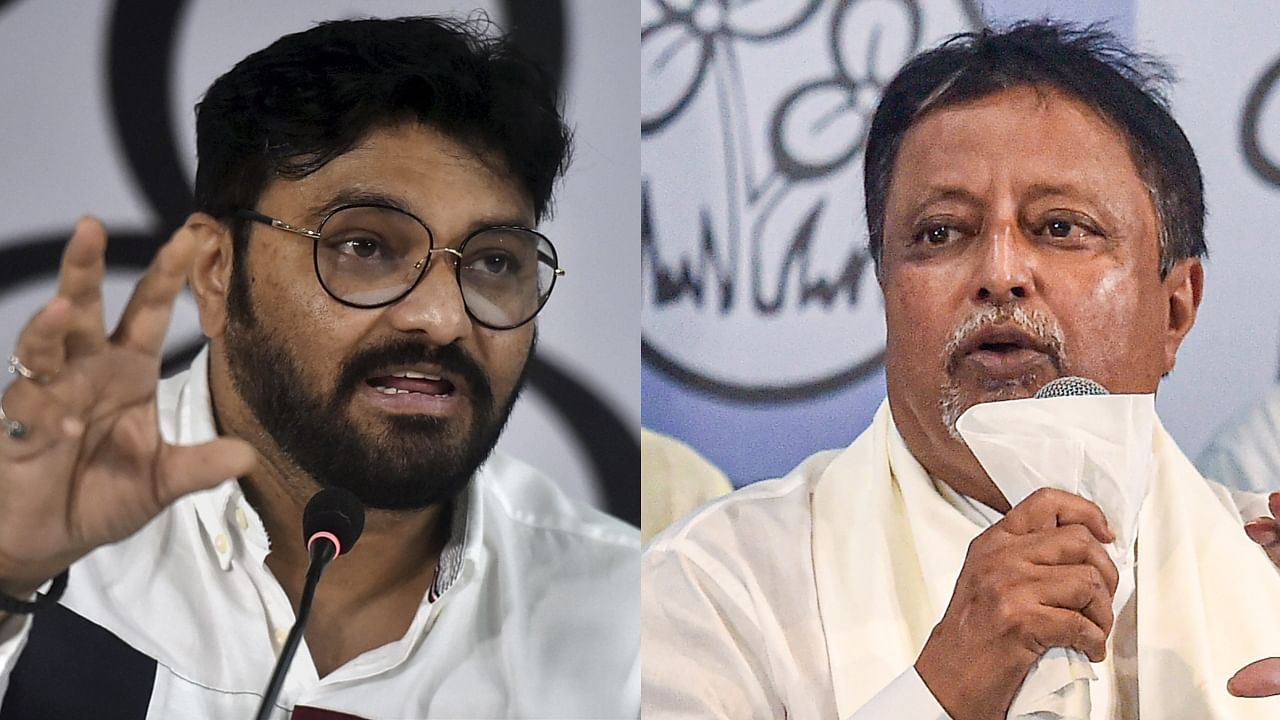 In the last three months, Babul Supriyo (L) and Mukul Roy have defected to the TMC from BJP. Credit: PTI File Photos