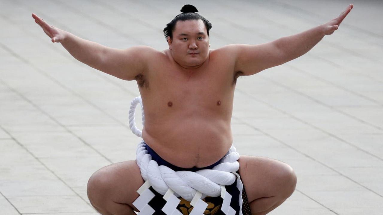 Mongolian-born grand sumo champion yokozuna Hakuho. Credit: Reuters File Photo