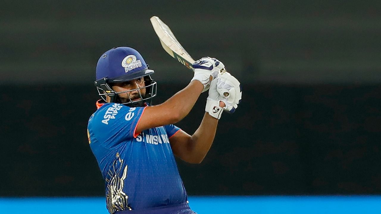 MI skipper Rohit Sharma scored 33 and 43 in the last two games but couldn't capitalise on the starts. Credit: PTI Photo