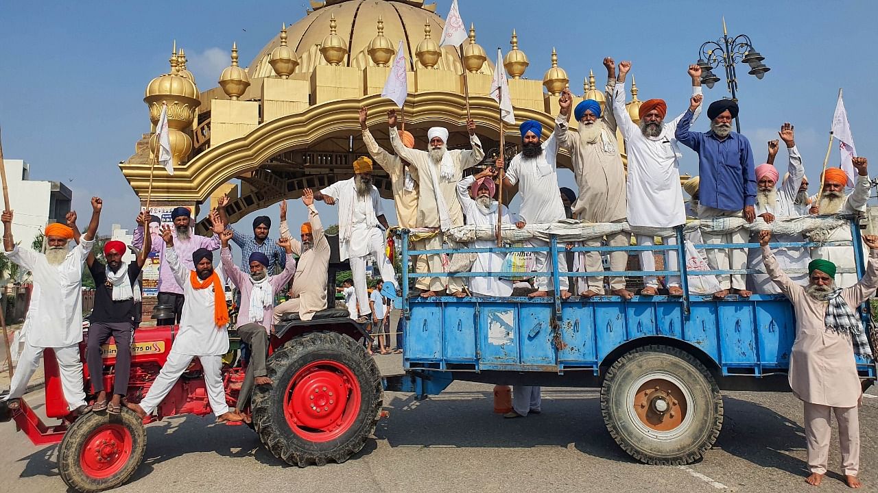 Farmers of various organisations protest in Amritsar. Credit: PTI Photo