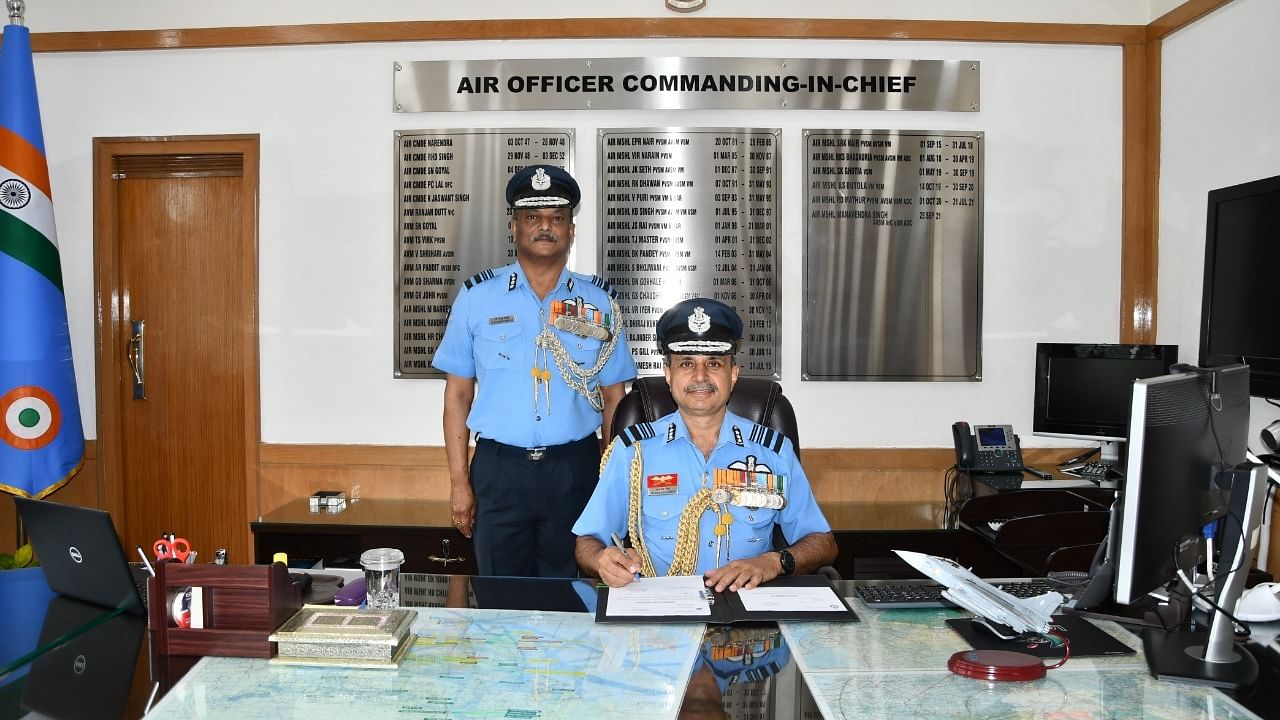 Air Marshal Manavendra Singh took over as Air Officer Commanding in Chief (AOC-in-C) of Training Command. Credit: Defence PRO office