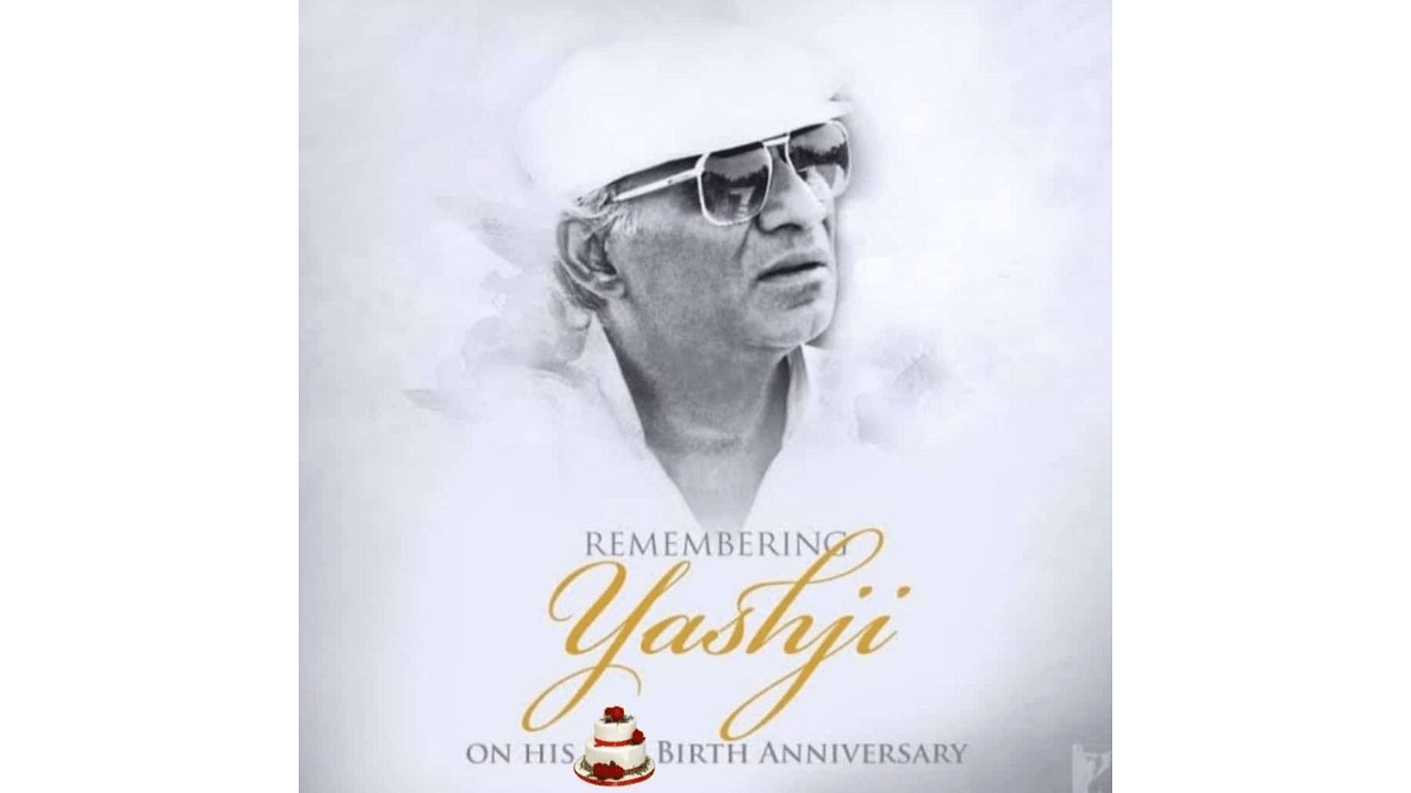 Yash Chopra was a storyteller par excellence. Credit: Twitter/@yrf