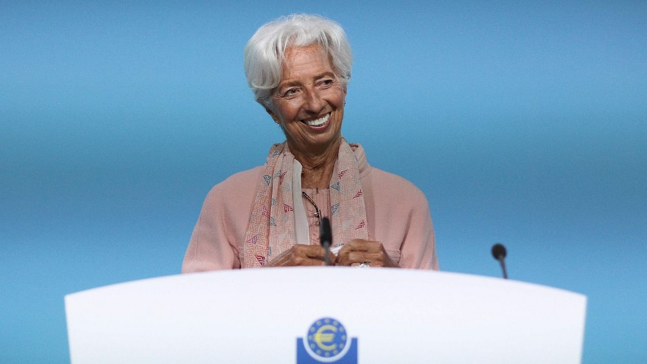 European Central Bank President Christine Lagarde. Credit: AFP File Photo