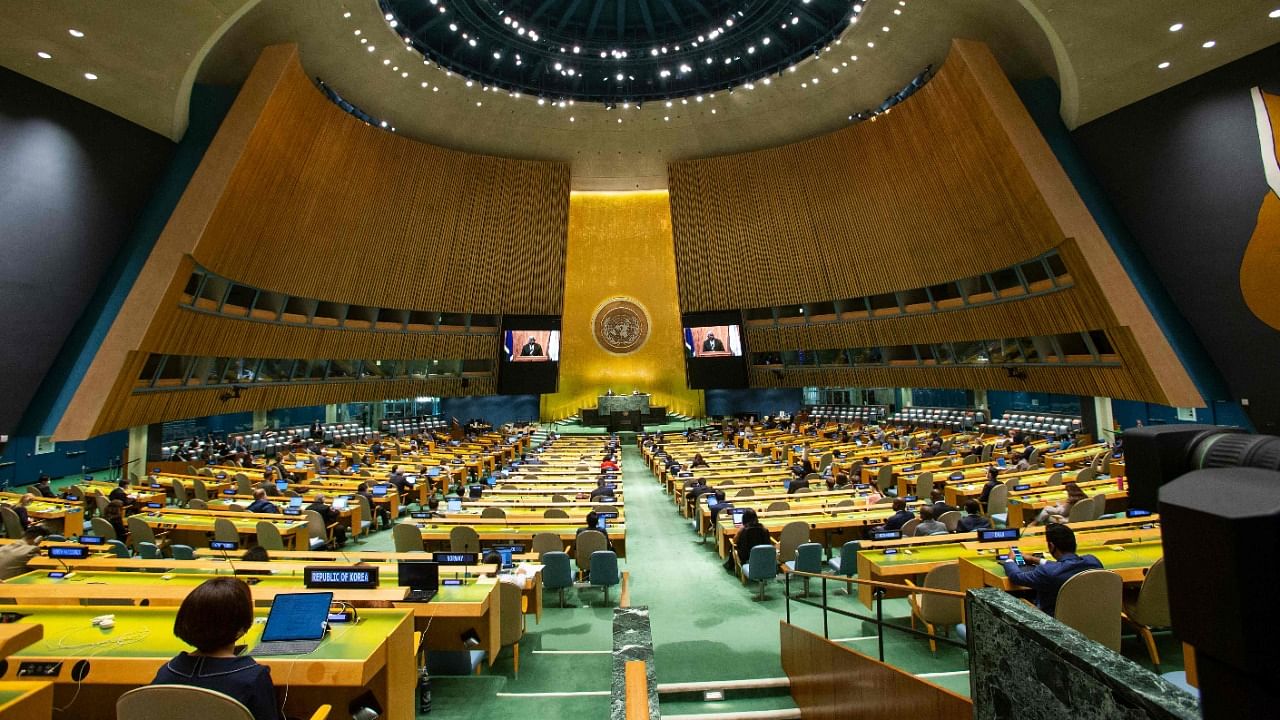 The UN General Assembly in New York ends on September 27, 2021 but without speeches by those in power in Afghanistan and Myanmar, one of many quirks at this year's diplomatic marathon that saw 100 leaders defy coronavirus fears to meet in person. Credit: AFP Photo