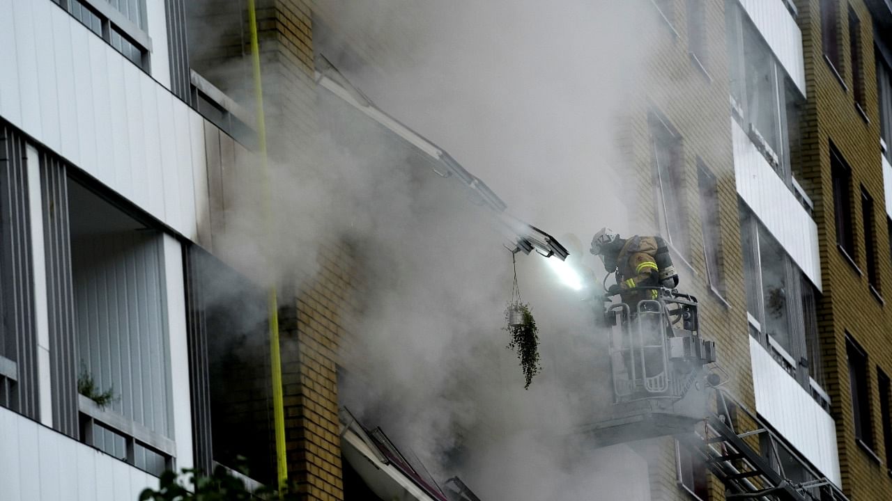 Explosion hits building in Sweden's Gothenburg. Credit: Reuters Photo