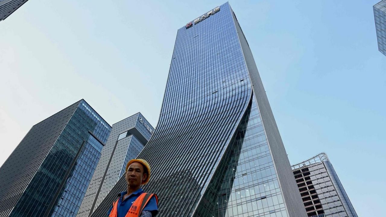 Evergrande headquarters in Shenzhen, China's southern Guangdong province. Credit: AFP Photo