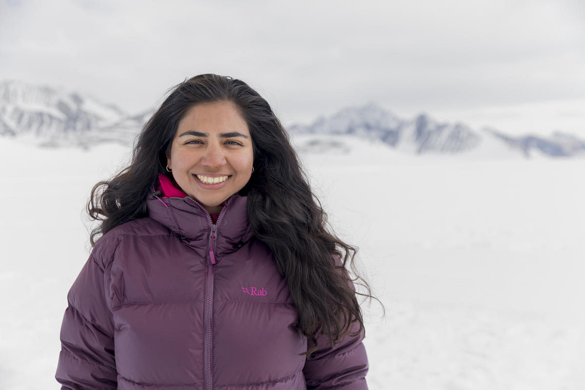 Charulata Somal during her 2017 trip to Antarctica.