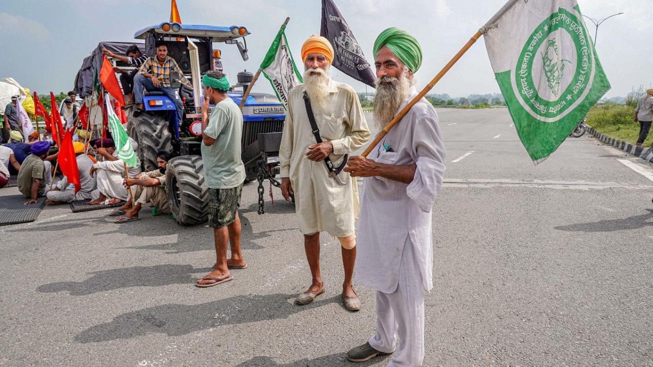 Farmer protest in Sonepat. Credit: PTI File Photo