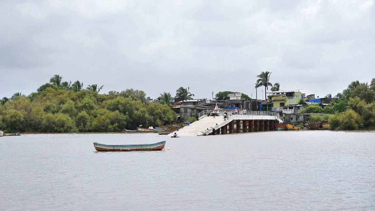 The only way to reach the village is to take a ferry - though locals often use the railway bridge and go to the island. Predominantly inhabited by the agriculture community, this place has a rich history. Credit: Special Arrangement