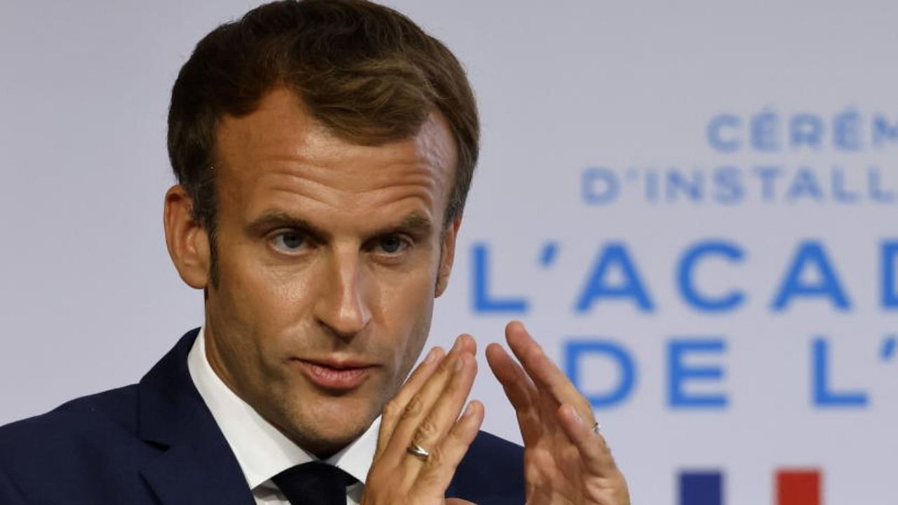 French President Emmanuel Macron. Credit: Reuters Photo