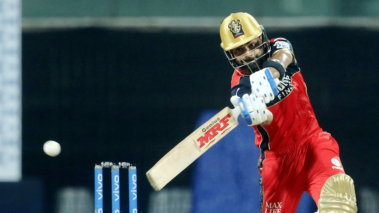 The Virat Kohli-led RCB are currently at third spot with 12 points from 10 matches and a win over RR will virtually put them in the play-offs. Credit: PTI Photo