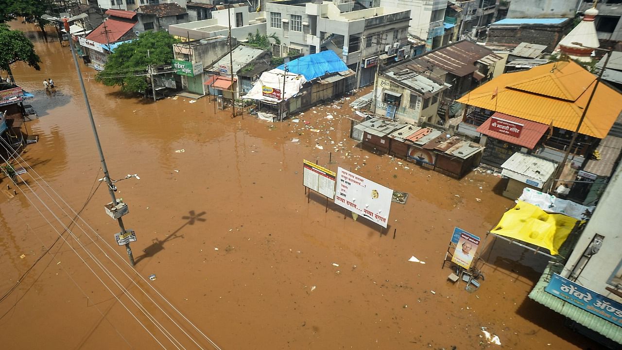 The heavy showers forced authorities to open the gates of various dams for water discharge. Credit: AFP File Photo