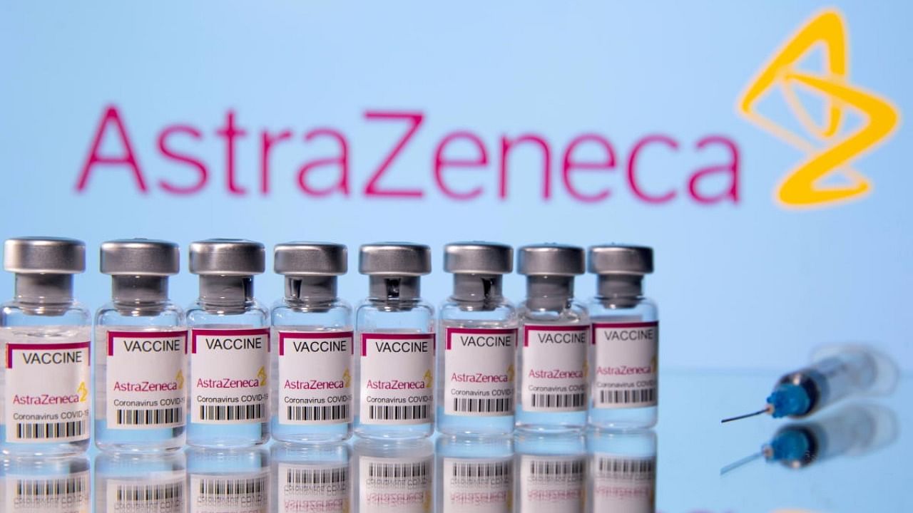 Display of Astra Zeneca's vaccine for Covid-19. Credit: Reuters File Photo