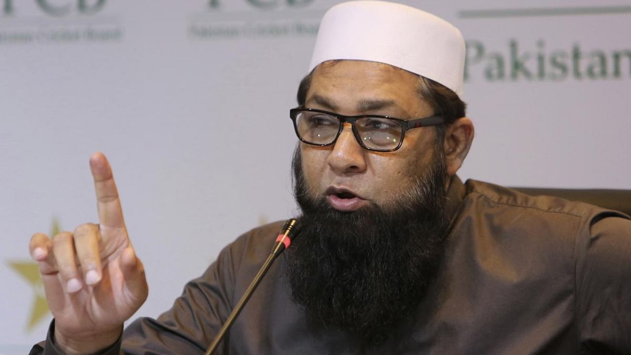 Former Pakistan cricketer Inzamam-ul-Haq. Credit: AP Photo