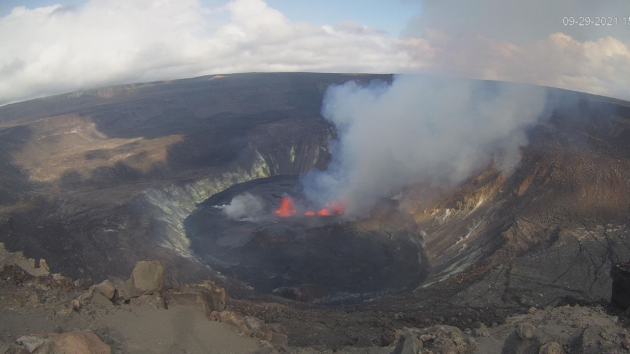 General view of lava surfacing on the Halema'uma'u crater of Kilauea volcano in Hawaii. Credit: Reuters Photo