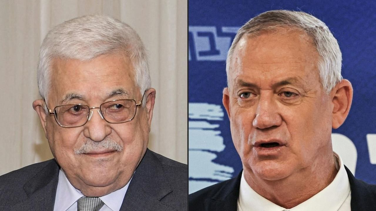 Palestinian Authority President Mahmoud Abbas and Israeli Defence Minister Benny Gantz had met on August 30, the first meeting between both sides in years. Credit: AFP File photo