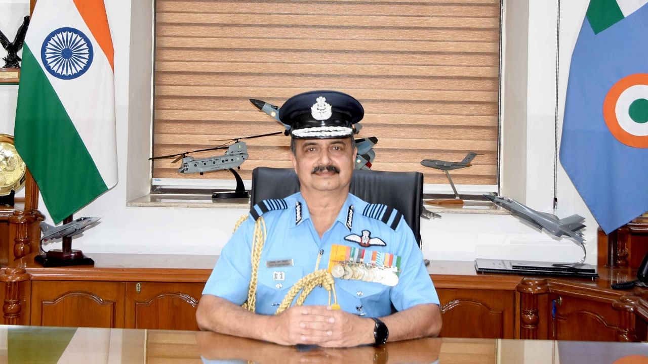 Air Chief Marshal Vivek Ram Chaudhari. Credit: Twitter/@IAF_MCC
