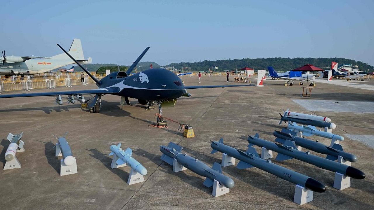 Tthe Chengdu Institute of Aviation Industry WL-10 a day before the 13th China International Aviation and Aerospace Exhibition in Zhuhai. Credit: AFP File Photo