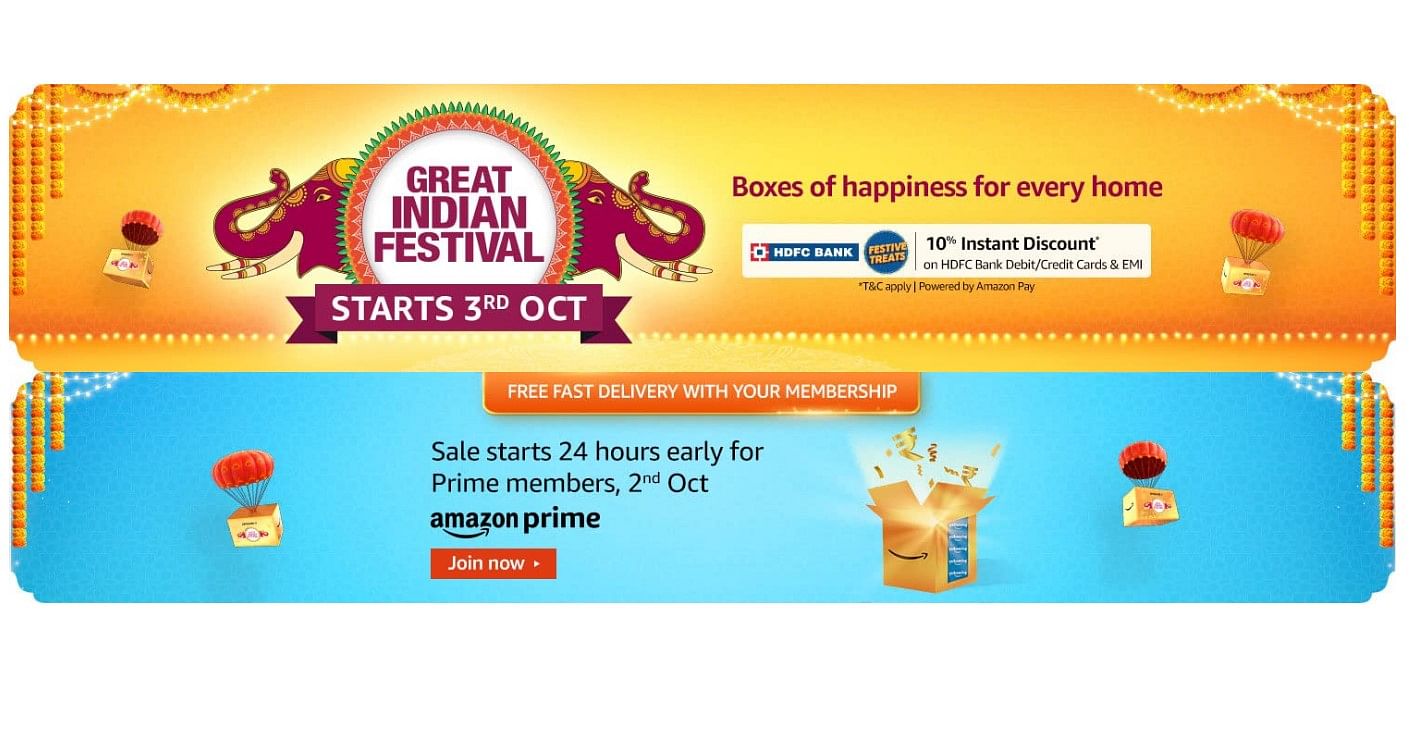 Amazon Great Indian Sale 2021 banner (screen-grab of the website)