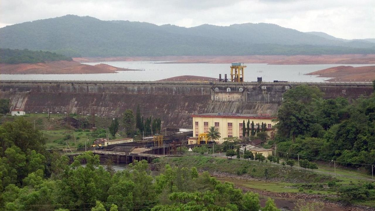 The Linganamakki dam from where water is released to the Sharavathy Generating Station. Credit: DH File Photo