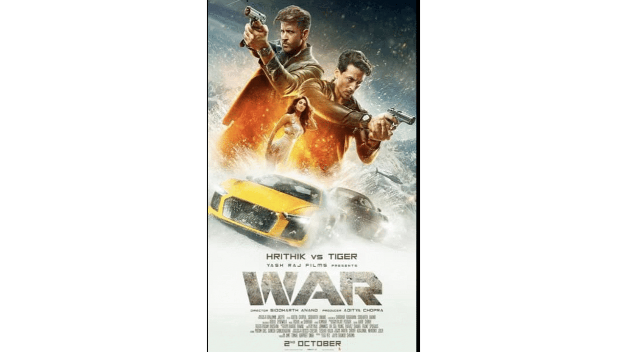 The official poster of 'War'. Credit: IMDb