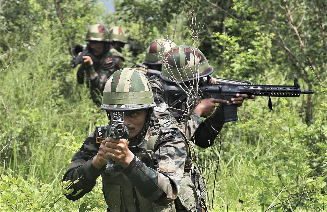 Indian Army soldiers. Credit: PTI Photo