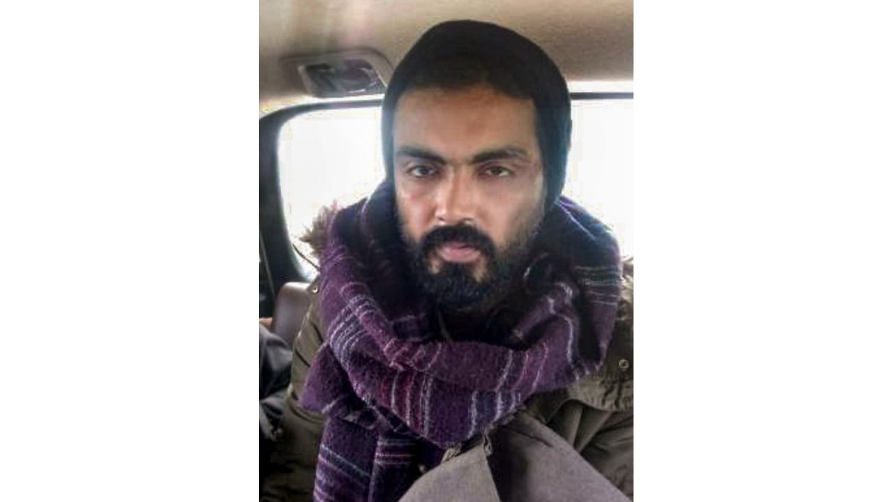 Former JNU student and CAA activist Sharjeel Imam, accused of allegedly making inflammatory statements, arrested by Delhi Police from Jehanabad district of Bihar, Tuesday, January 28, 2020. Credit: PTI Photo