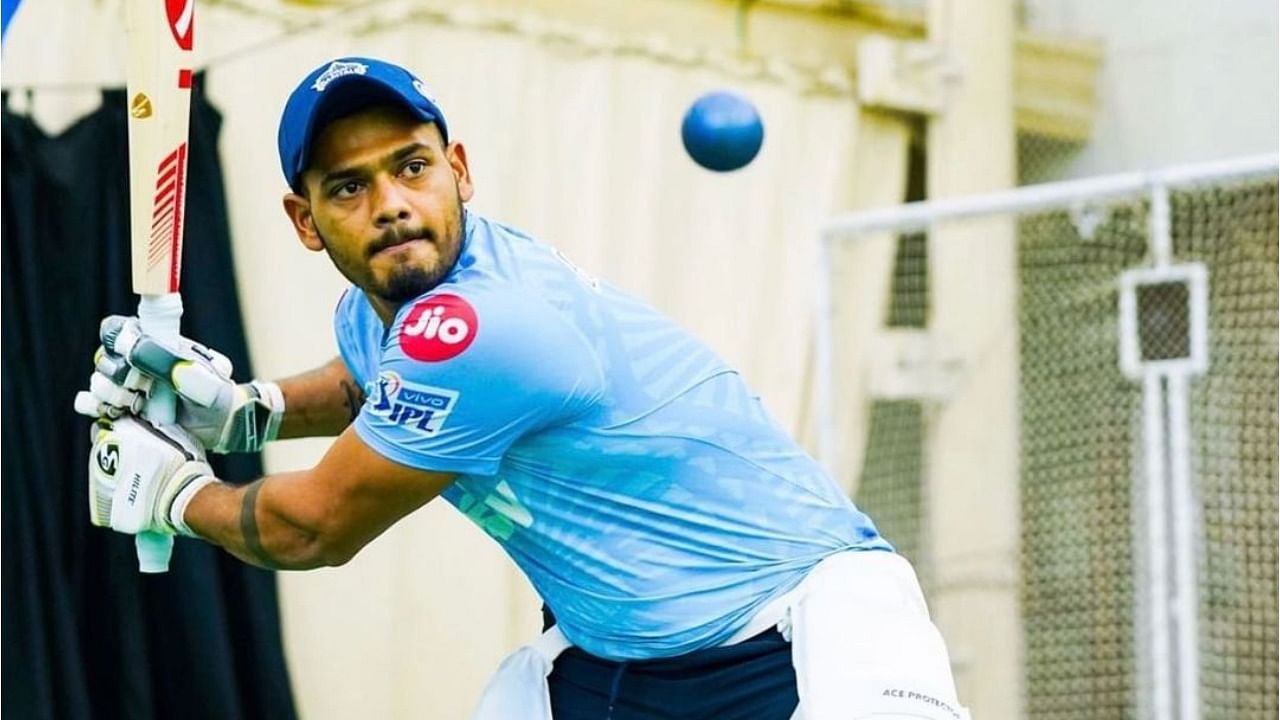 Delhi Capitals batsman Ripal Patel. Credit: Instagram/ripal_patel.28
