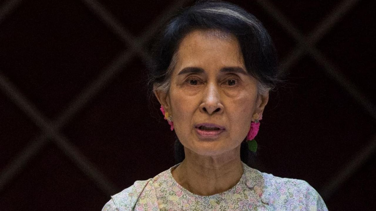Ousted Myanmar leader Aung San Suu Kyi. Credit: AFP Photo