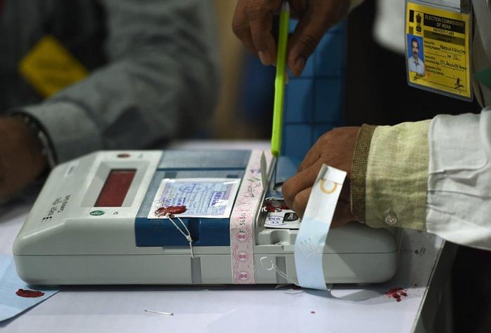 An EVM machines. Credit: AFP Photo