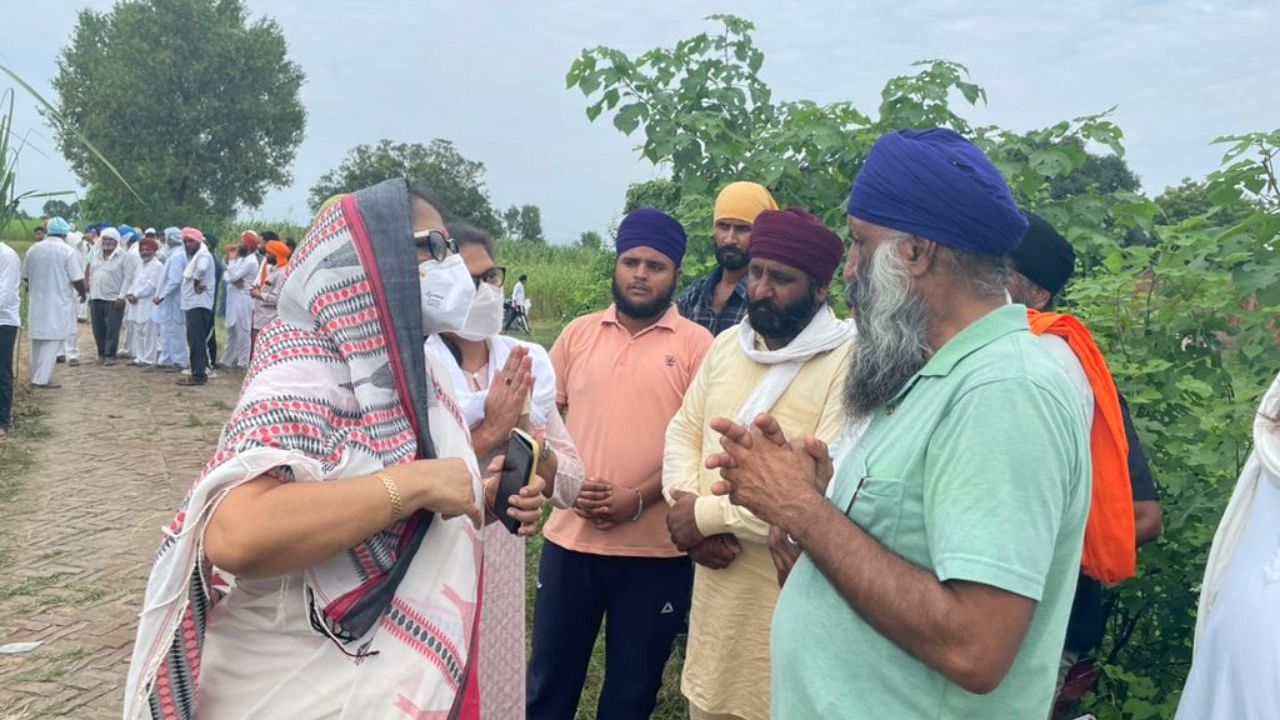 While on their way, the UP Police tried to stop them, the TMC leaders claimed in a statement. Credit: Twitter/@SushmitaDevAITC