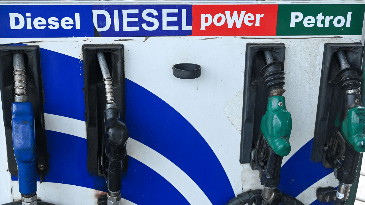 Petrol price was hiked by 25 paise a litre and diesel by 30 paise, according to a price notification of state-owned fuel retailers. Credit: AFP file photo