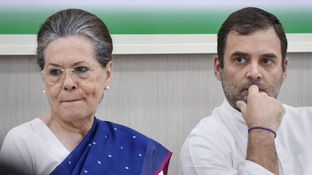 Congress leaders Rahul Gandhi and Sonia Gandhi. Credit: PTi File Photo