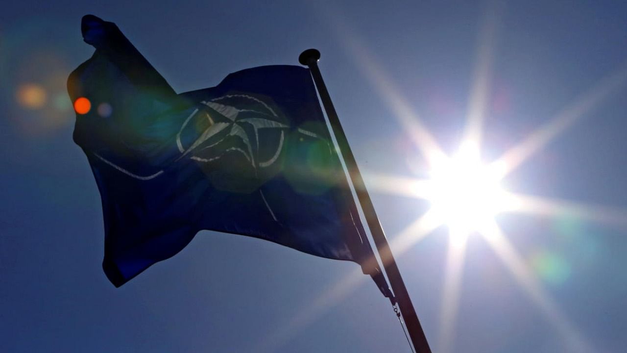 File Photo of NATO flag. Credit: Reuters Photo