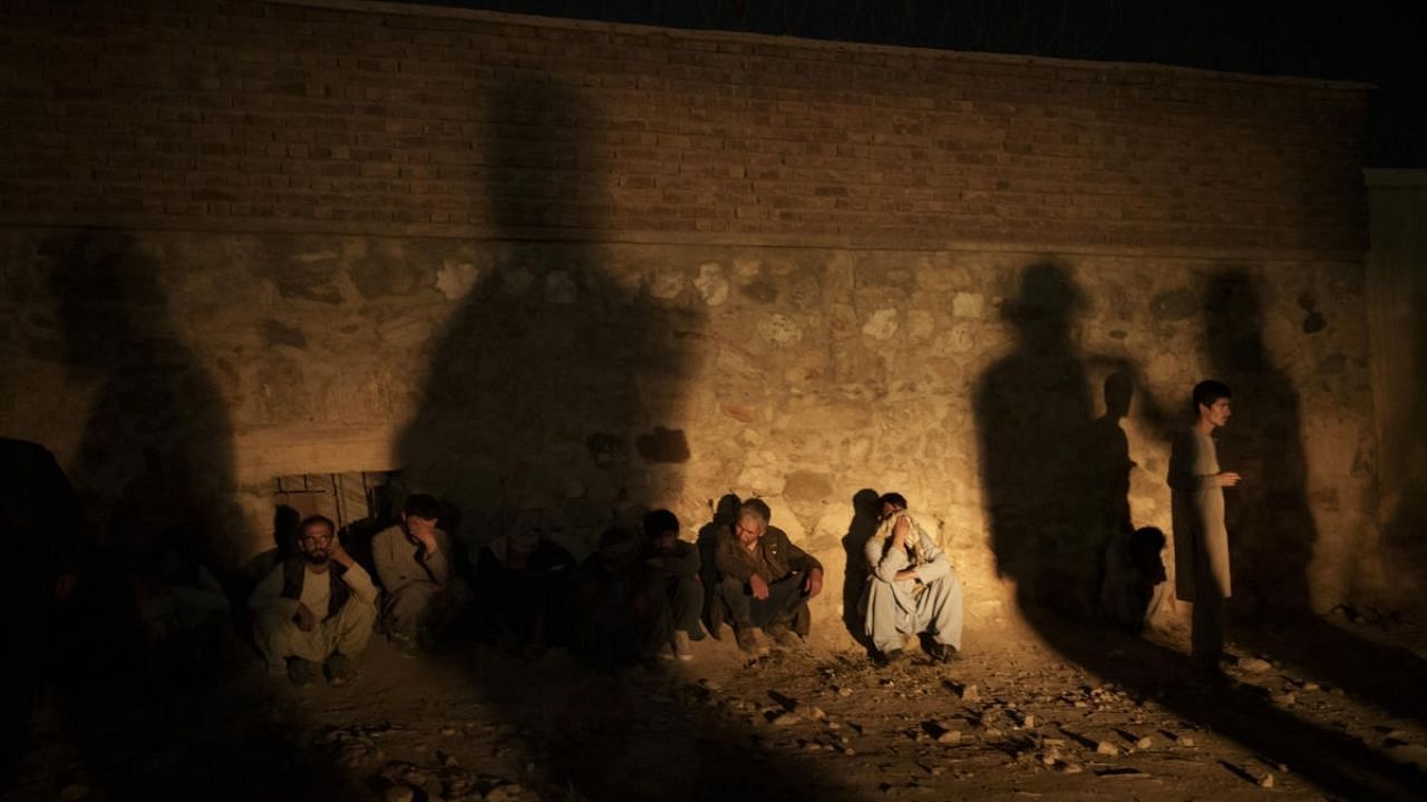 Afghan drug users detained at a police station by the Taliban fighters in Kabul. Credit: AP File Photo