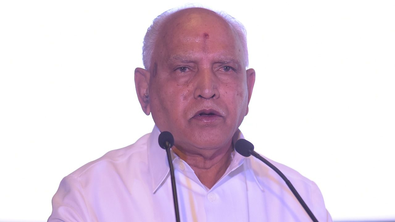 Former Karnataka CM B S Yediyurappa. Credit: DH File Photo