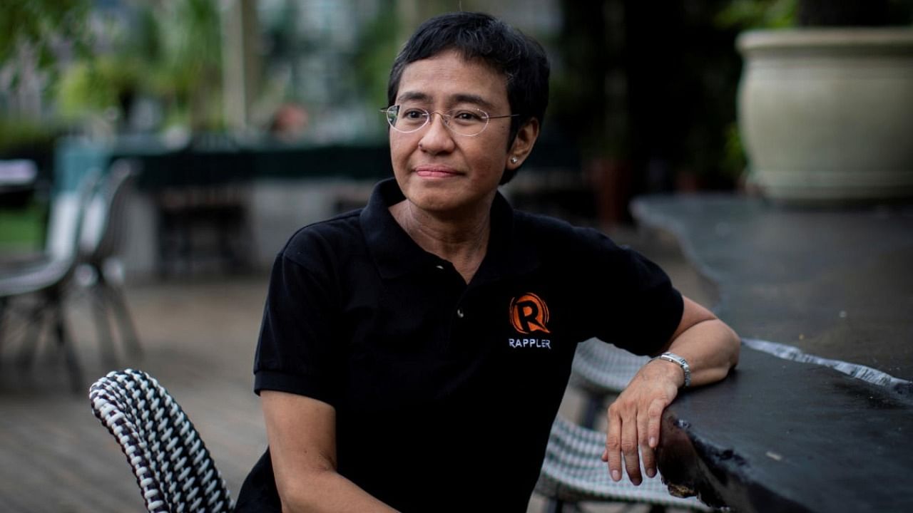 Filipino journalist and Rappler CEO Maria Ressa, one of 2021 Nobel Peace Prize winners. Credit: Reuters Photo