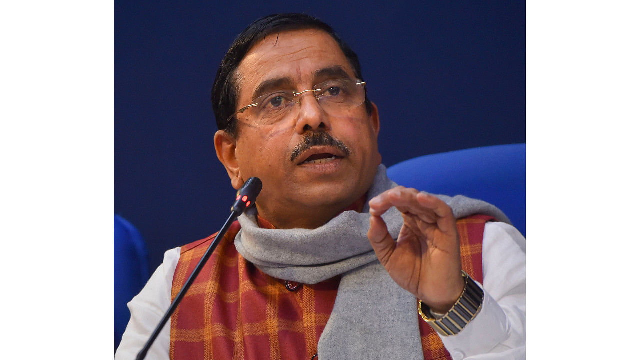 Union Minister of Coal and Mines Pralhad Joshi. Credit: PTI File Photo