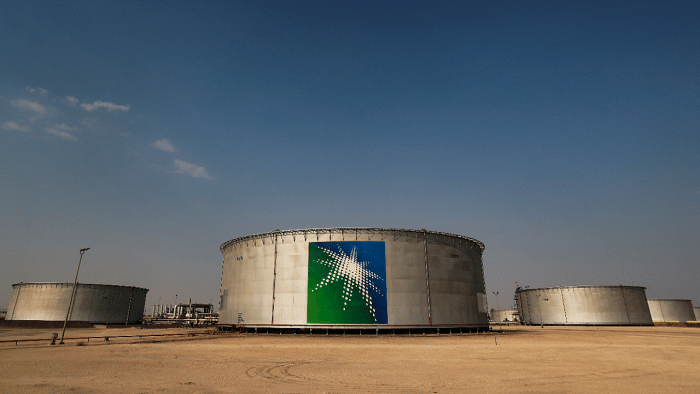 A view shows branded oil tanks at Saudi Aramco oil facility in Abqaiq, Saudi Arabia. Credit: Reuters Photo