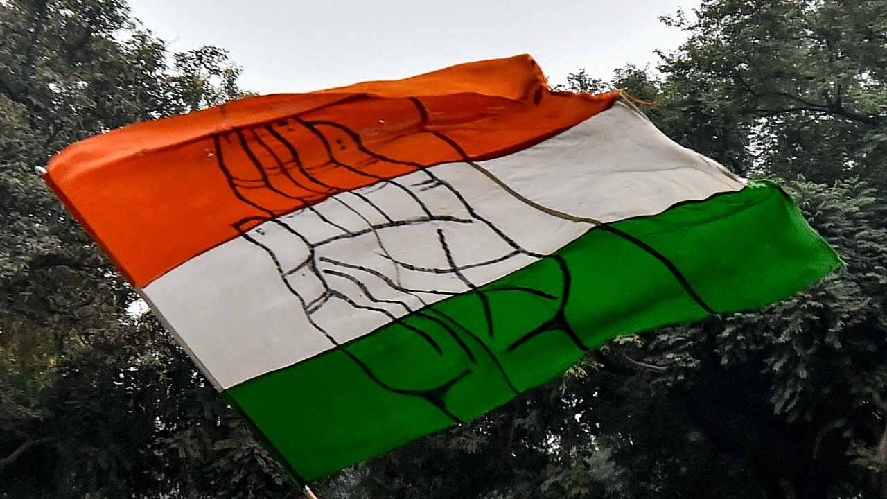 Congress flag. Credit: PTI Photo