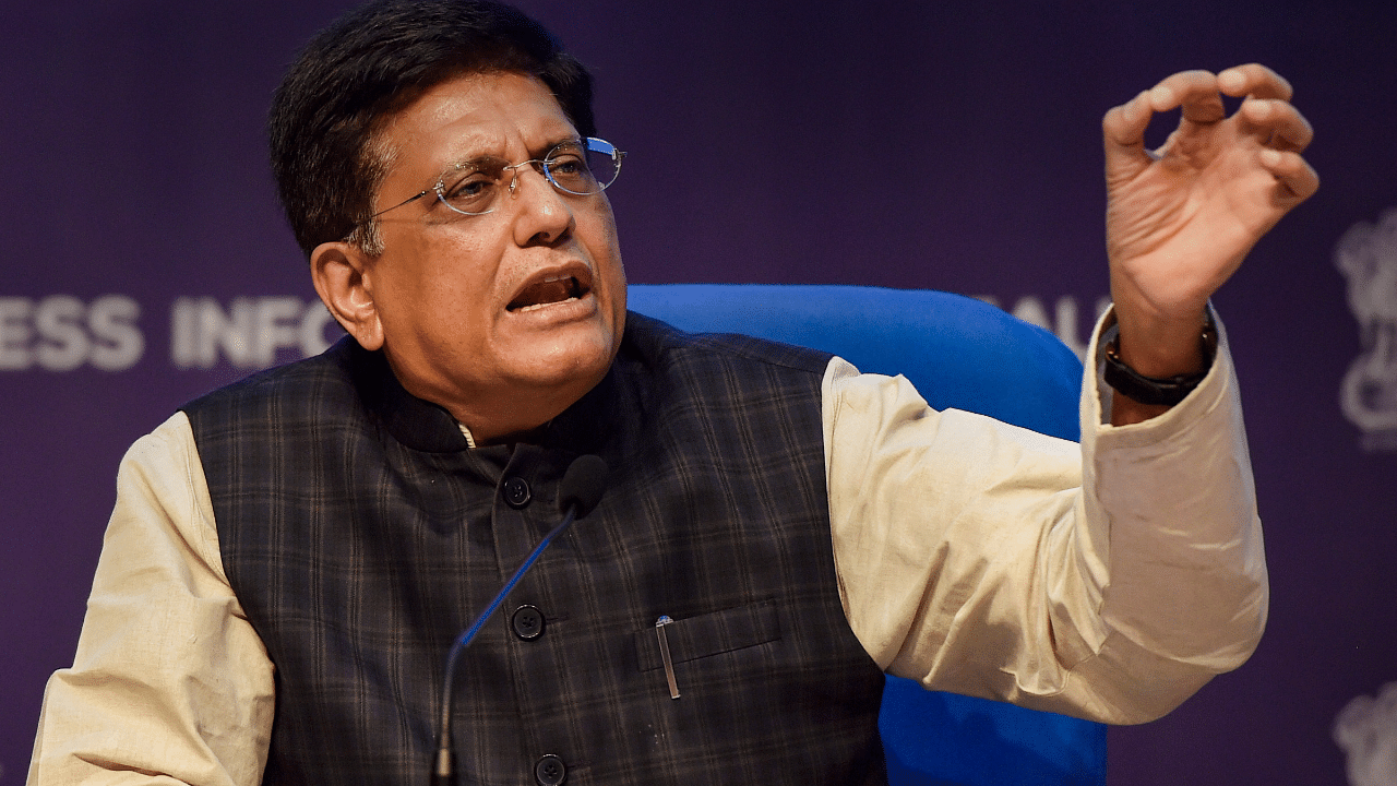 Union Minister of Commerce and Industry, Piyush Goyal. Credit: PTI Photo