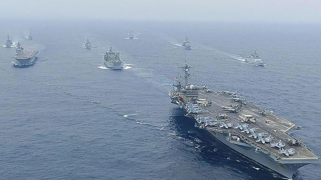 File Photo of Malabar naval exercise. Credit: AFP Photo
