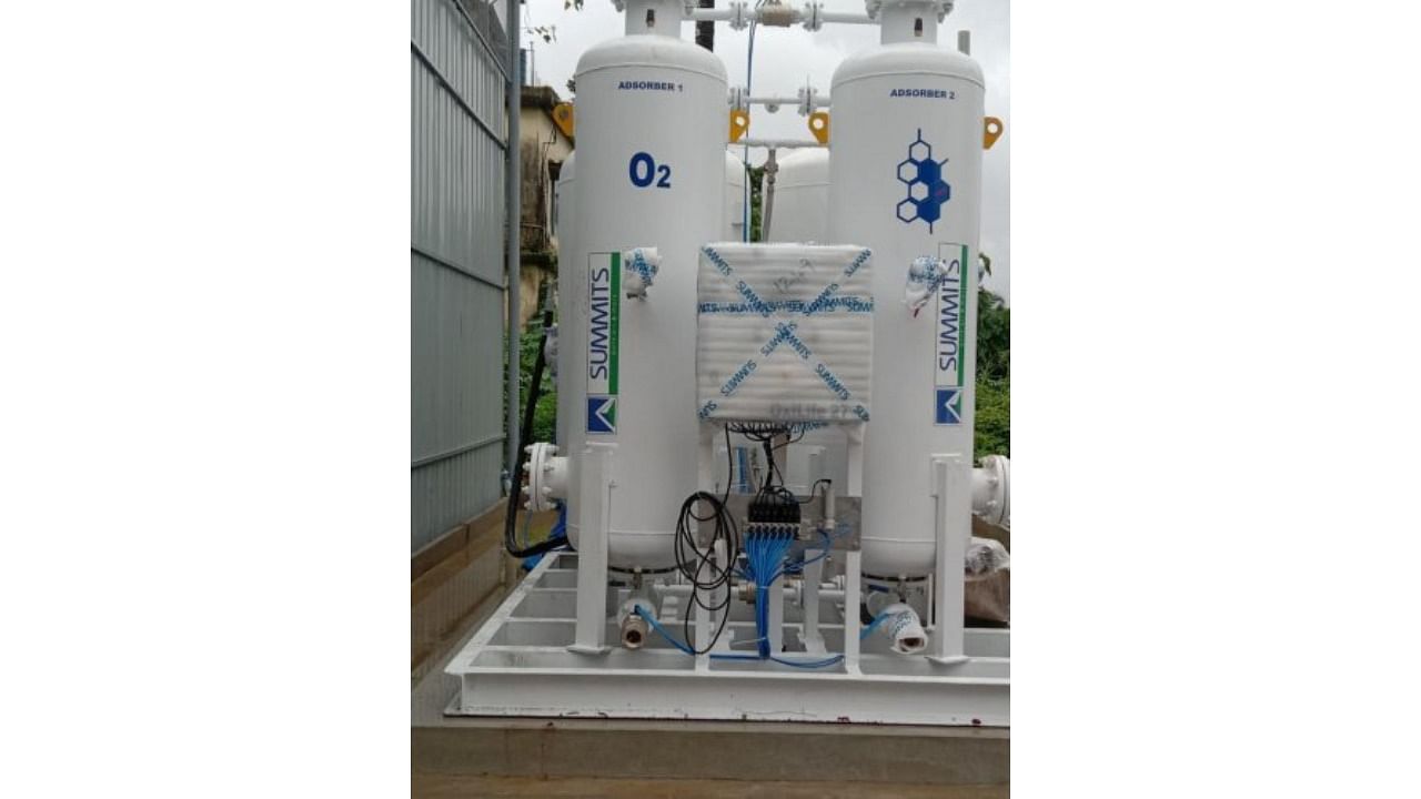 The oxygen generation unit at Puttur. Credit: DH Photo