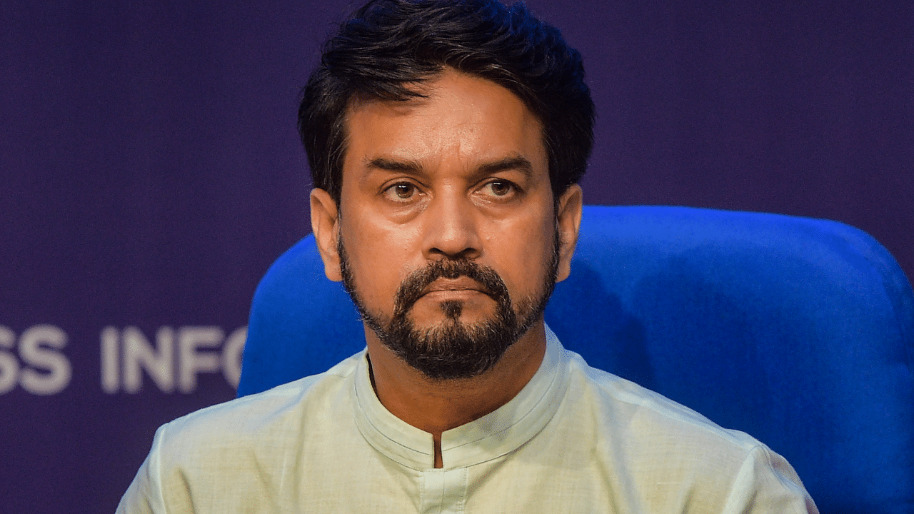 I&B Minister Anurag Thakur launched app that enables people to book parking slots online in Delhi. Credit: PTI Photo