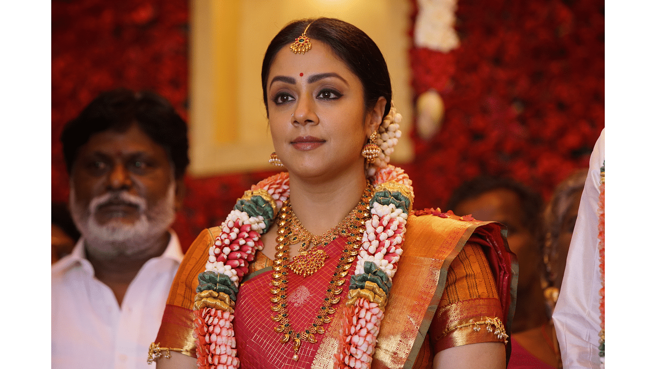 Jyothika in a still from 'Udanpirappe'. Credit: Amazon Prime Video