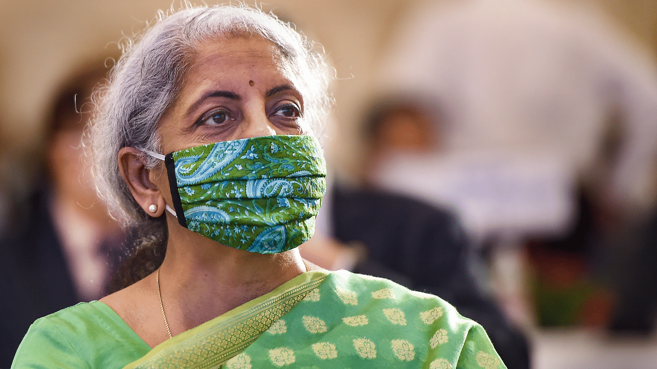 Union Minister for Finance and Corporate Affairs Nirmala Sitharaman. Credit: PTI Photo